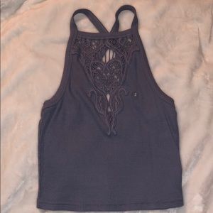 Blue Kendall + Kylie Cropped Tank